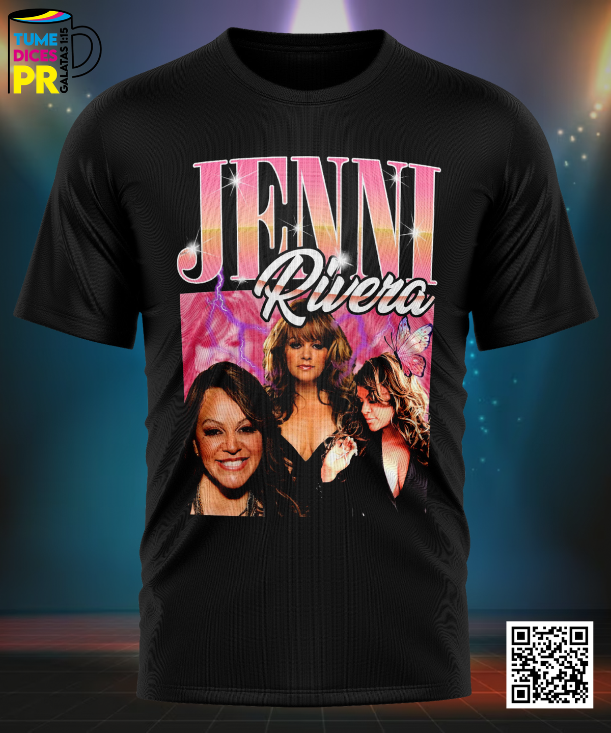 Camiseta JENNI RIVERA | Algodón y poliéster | Tallas S–XL