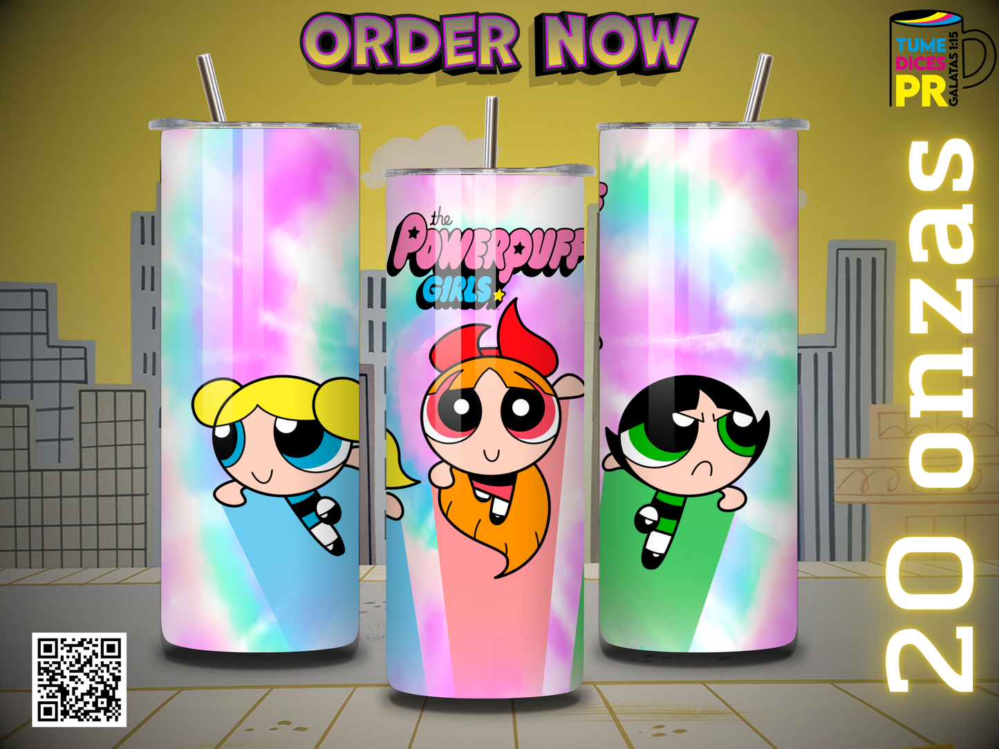 POWERPUFF GIRLS Skinny Tumbler