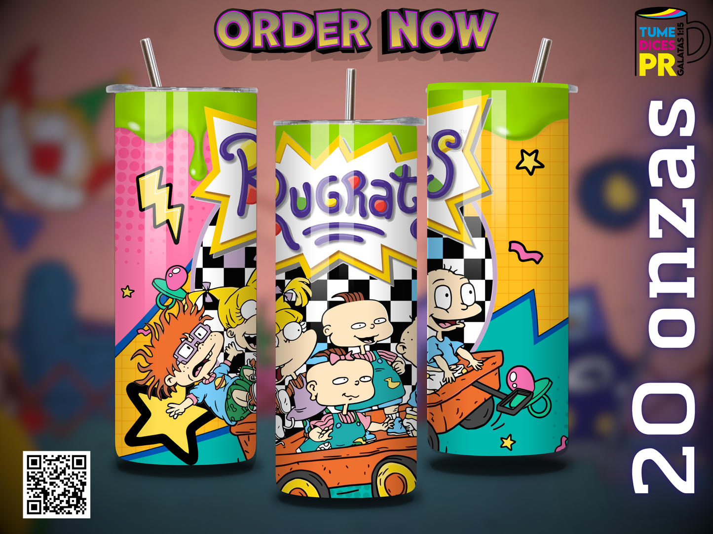 RUGRATS Skinny Tumbler