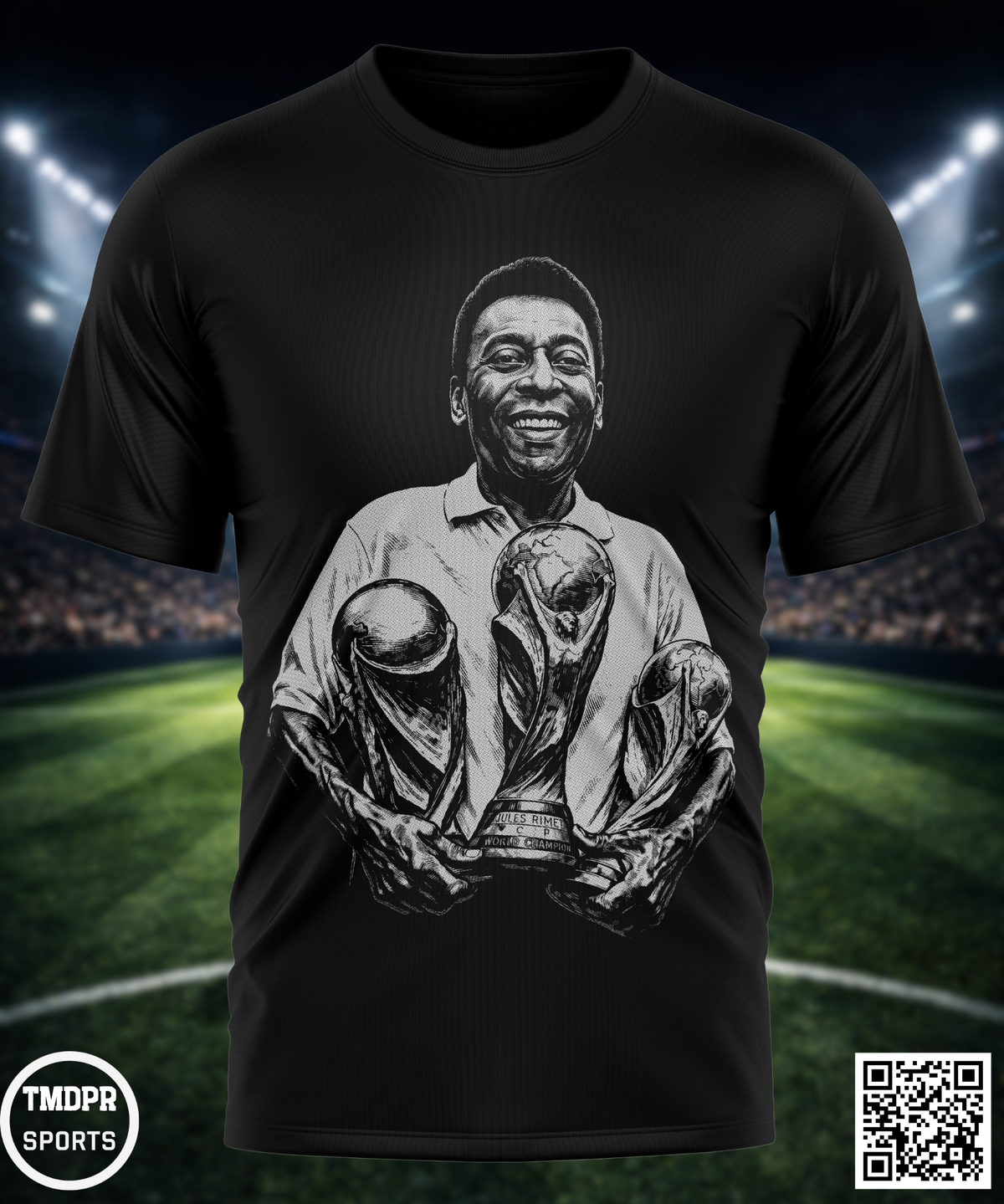 Camiseta PELÉ | Algodón y poliéster | Tallas S–XL