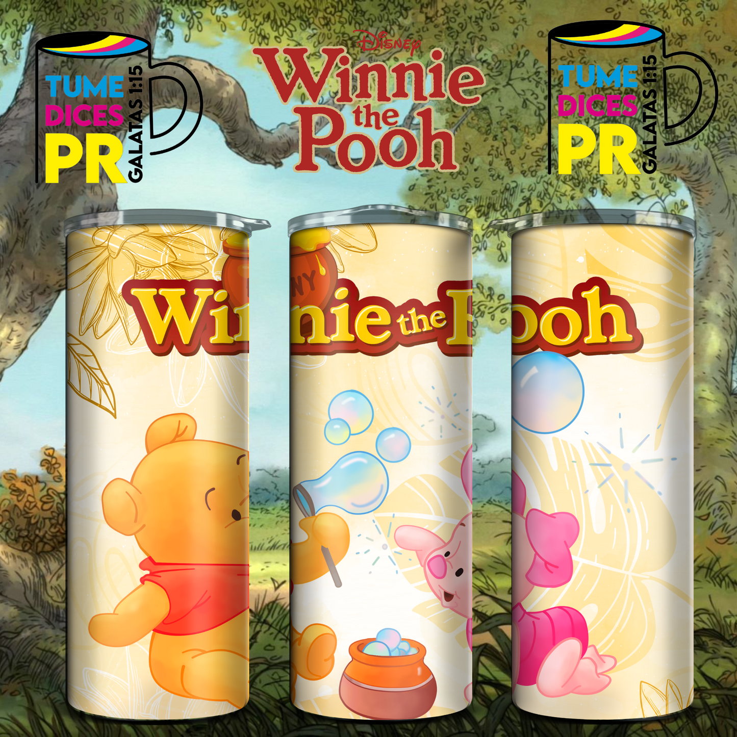 WINNIE THE POOH Skinny Tumbler