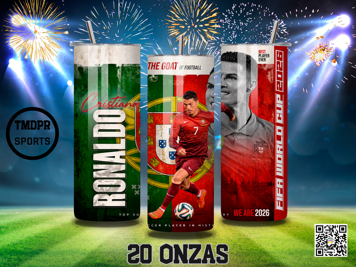 CRISTIANO RONALDO Skinny Tumblers