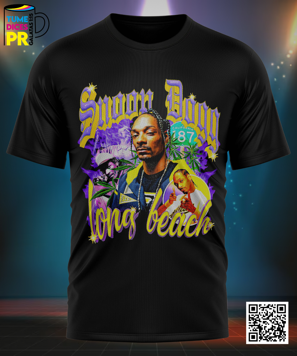 Camiseta SNOOP DOGG | Algodón y poliéster | Tallas S–XL