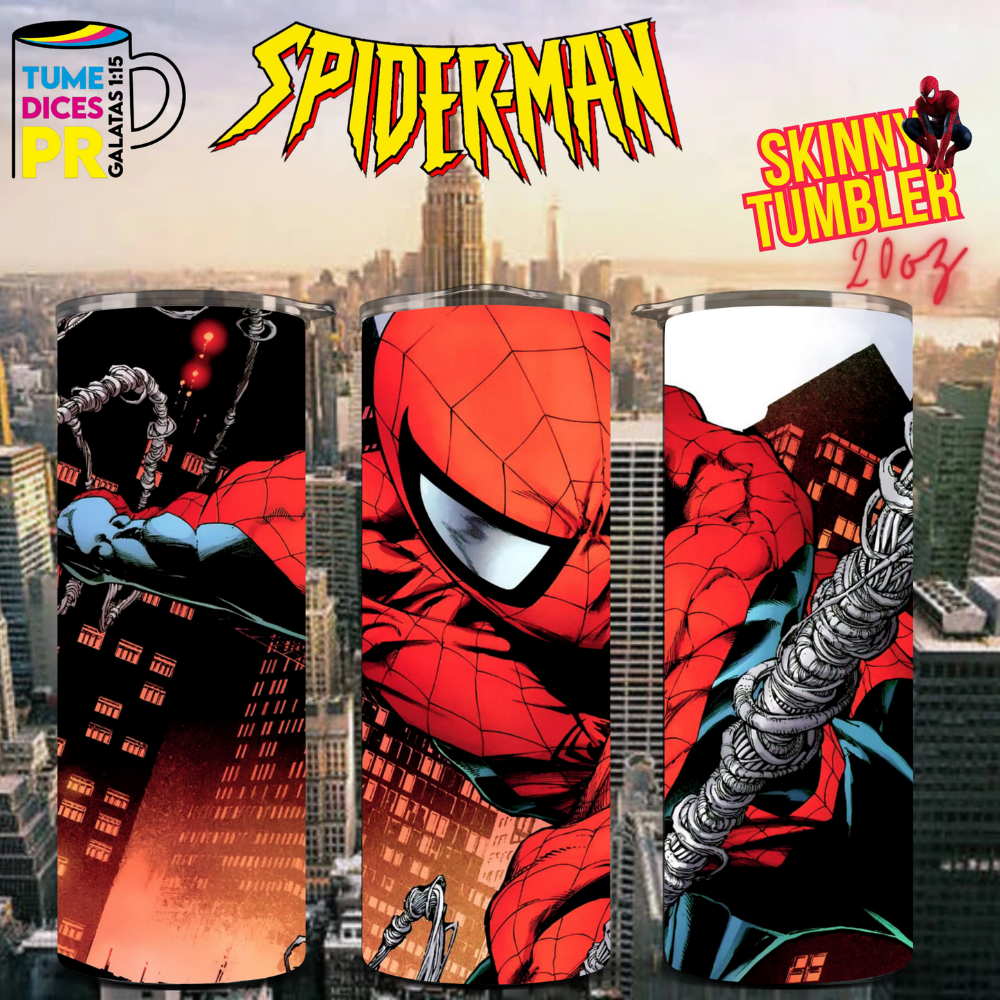 SPIDERMAN 2 Skinny Tumbler