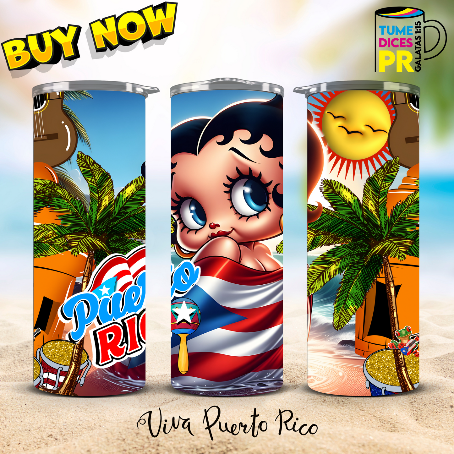 PUERTO RICO 2 Skinny Tumbler