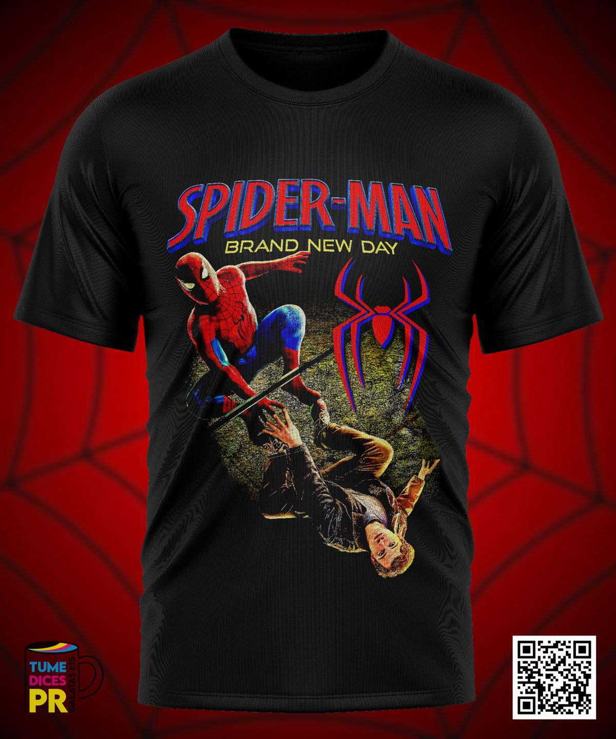 Camiseta SPIDERMAN 2 | Algodón y poliéster | Tallas S–XL