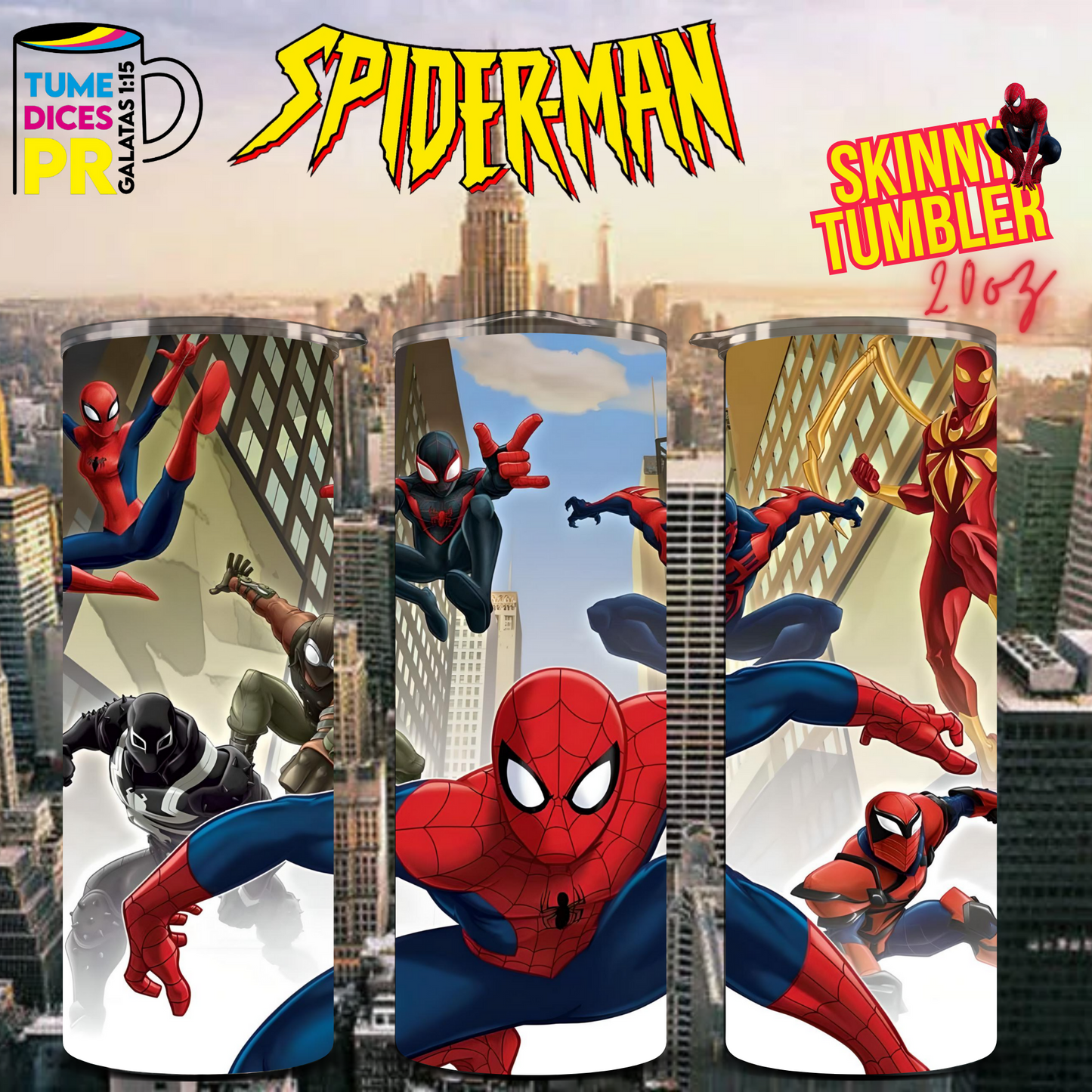 SPIDERMAN 2 Skinny Tumbler