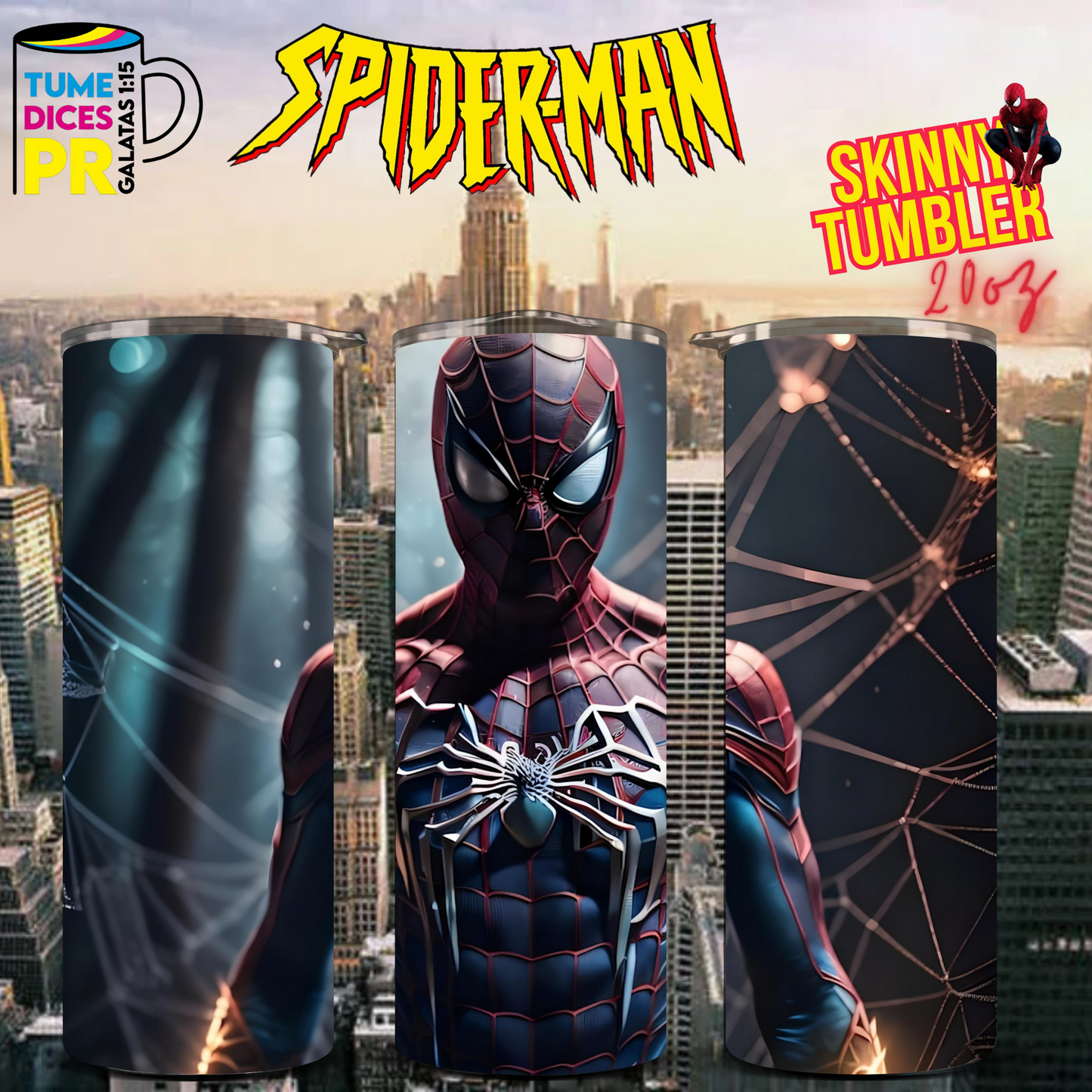 SPIDERMAN 2 Skinny Tumbler