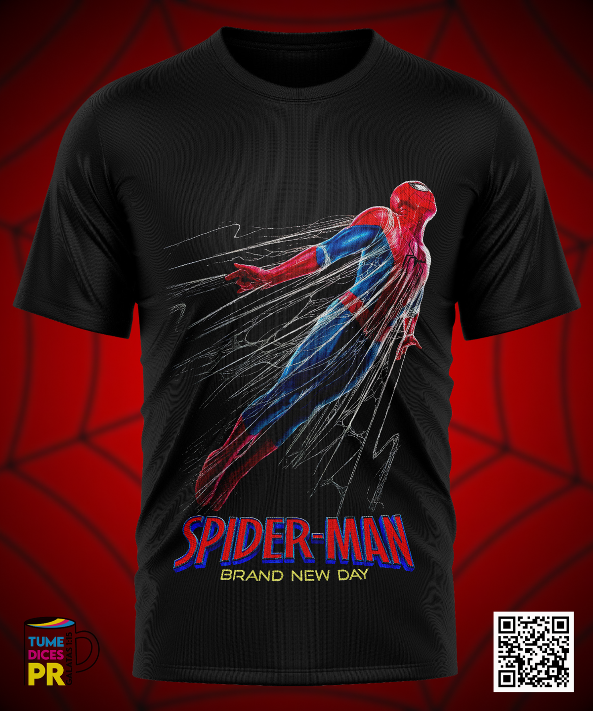 Camiseta SPIDERMAN 2 | Algodón y poliéster | Tallas S–XL