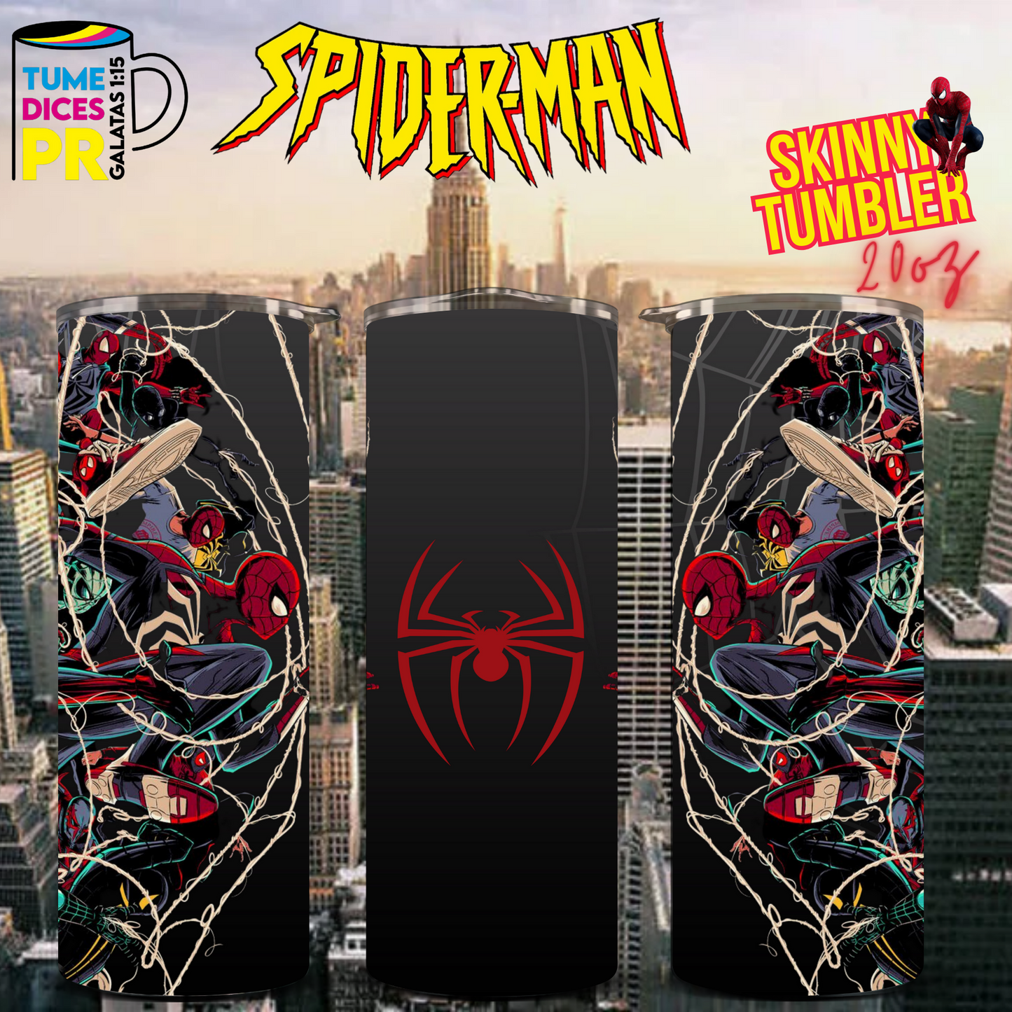 SPIDERMAN 2 Skinny Tumbler