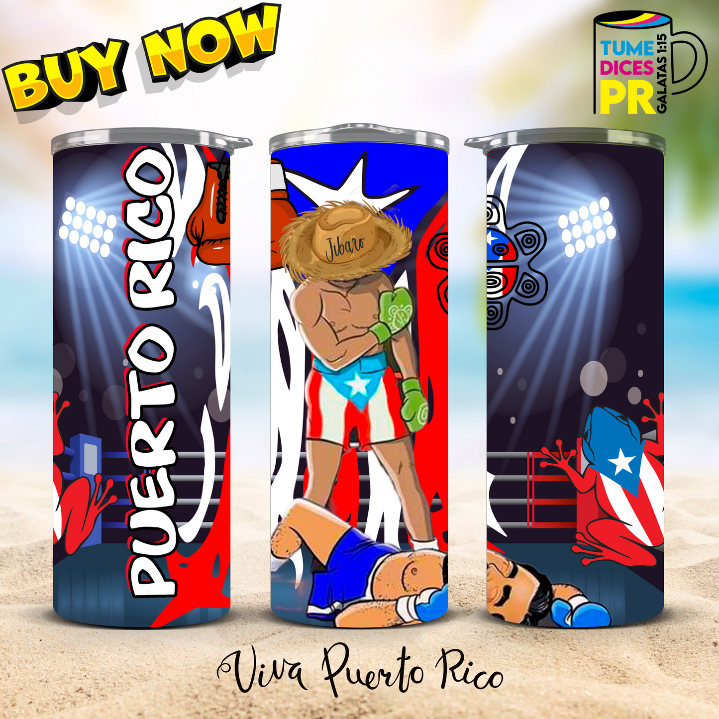 PUERTO RICO 2 Skinny Tumbler