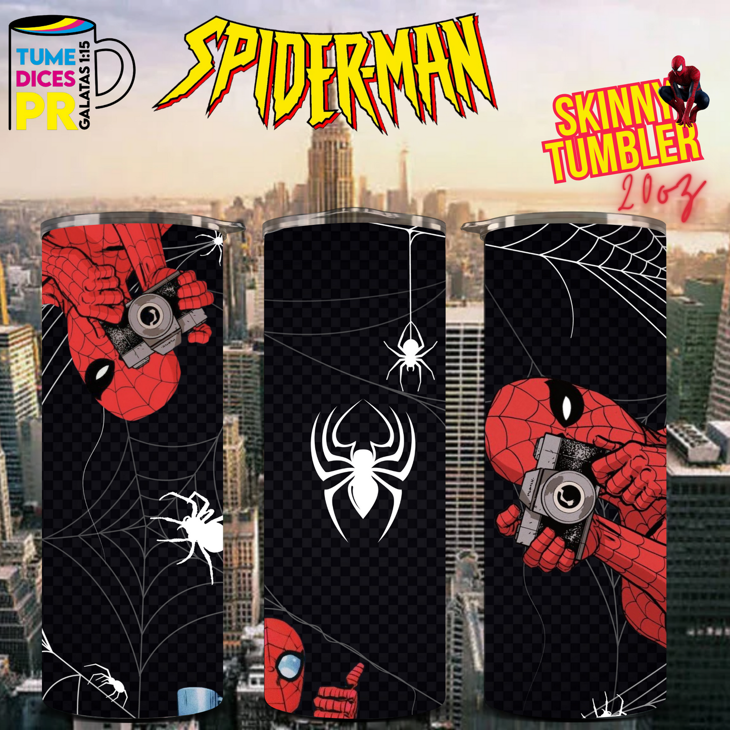 SPIDERMAN 2 Skinny Tumbler