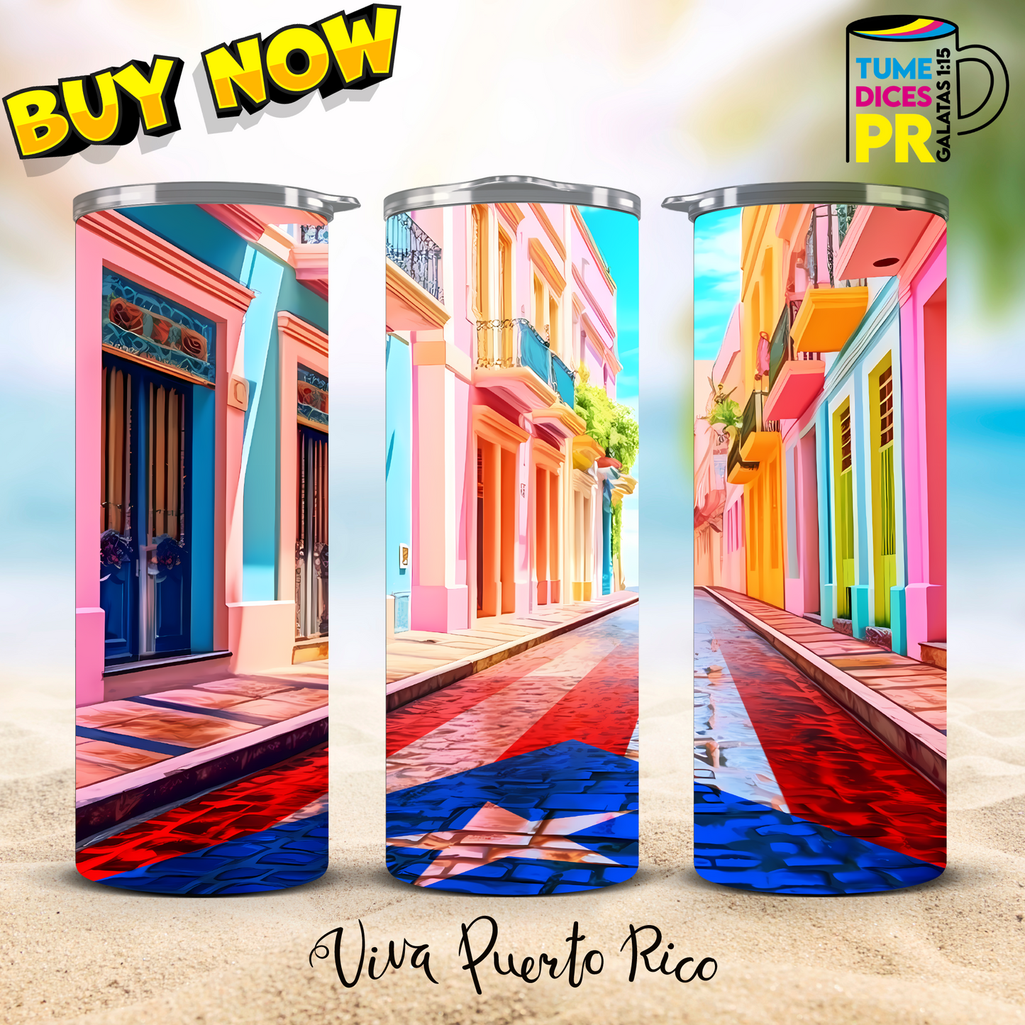 PUERTO RICO 2 Skinny Tumbler