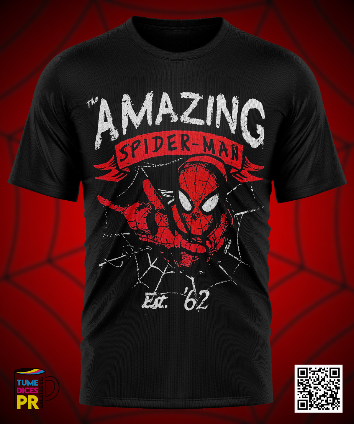 Camiseta SPIDERMAN 2 | Algodón y poliéster | Tallas S–XL