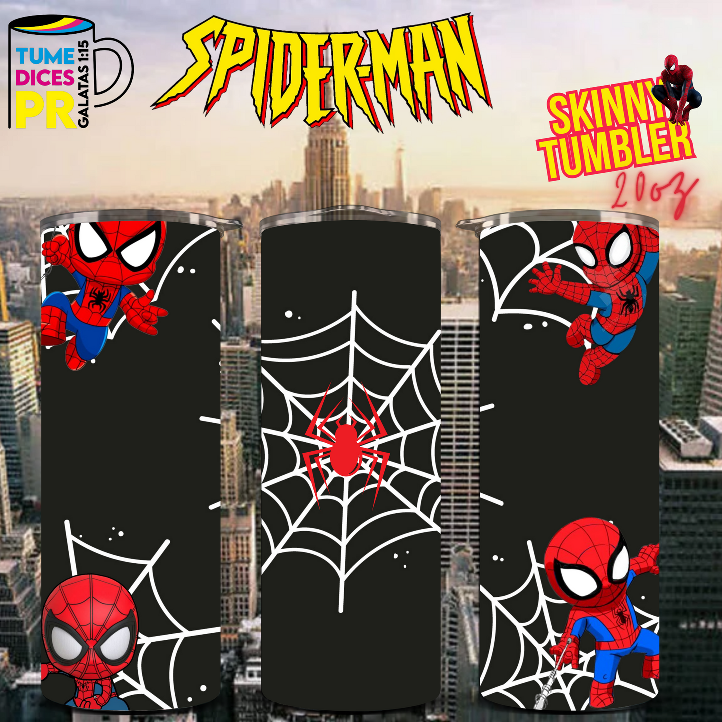 SPIDERMAN 2 Skinny Tumbler