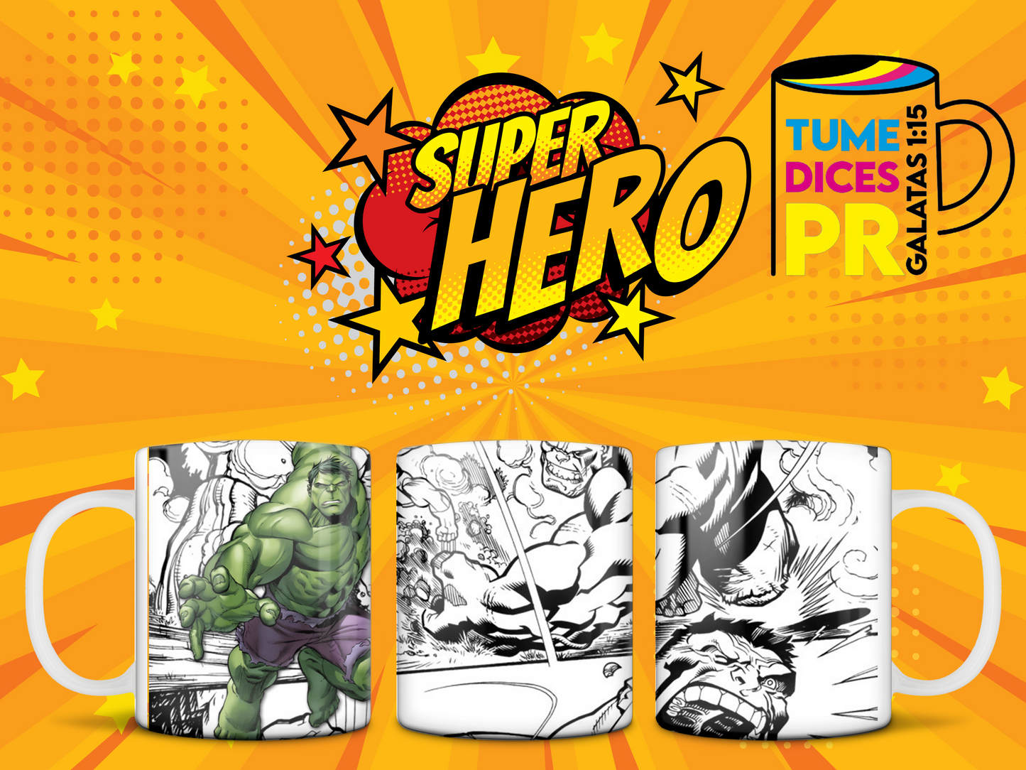 Taza Super Heroes 2