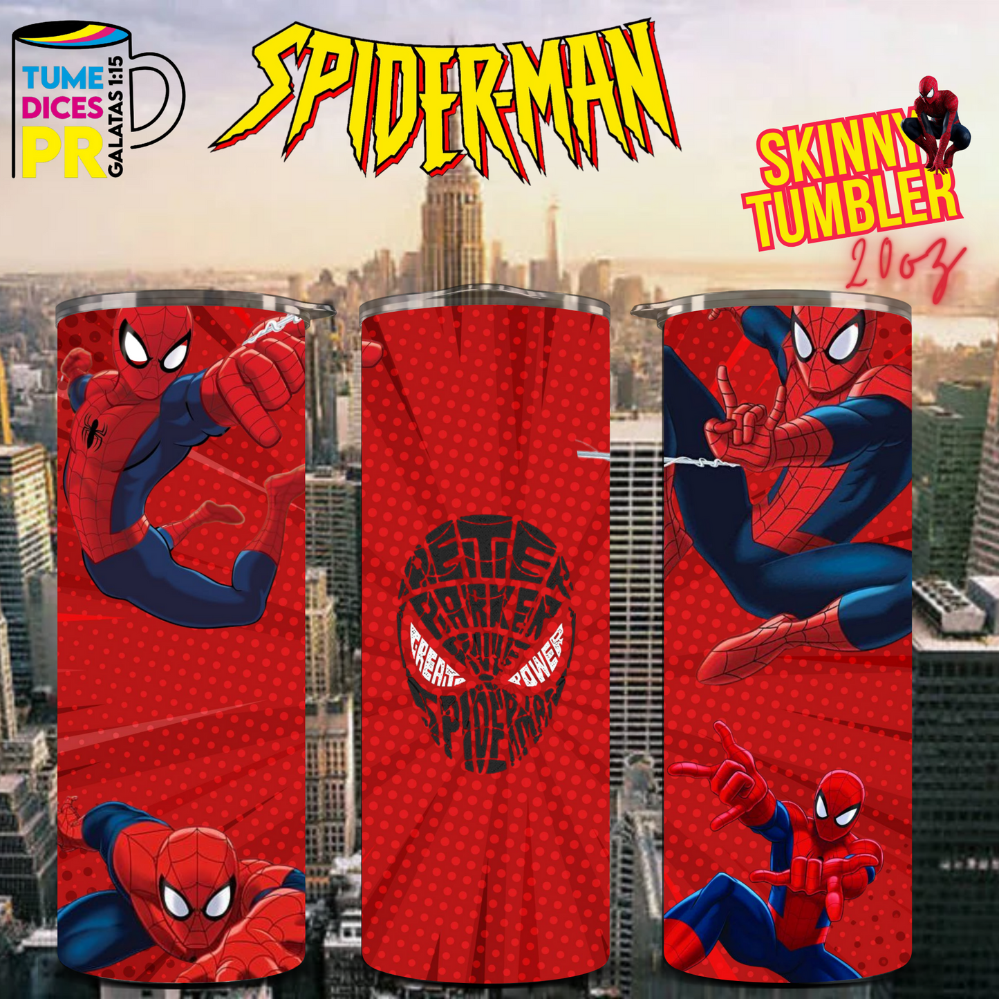 SPIDERMAN 2 Skinny Tumbler