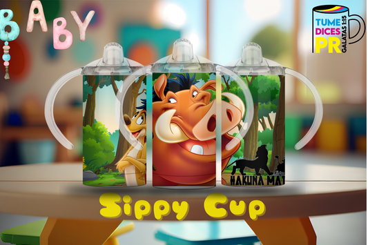 Sippy Cup El Rey León Pumba 2 12 oz | Acero inoxidable | Con sorbeto