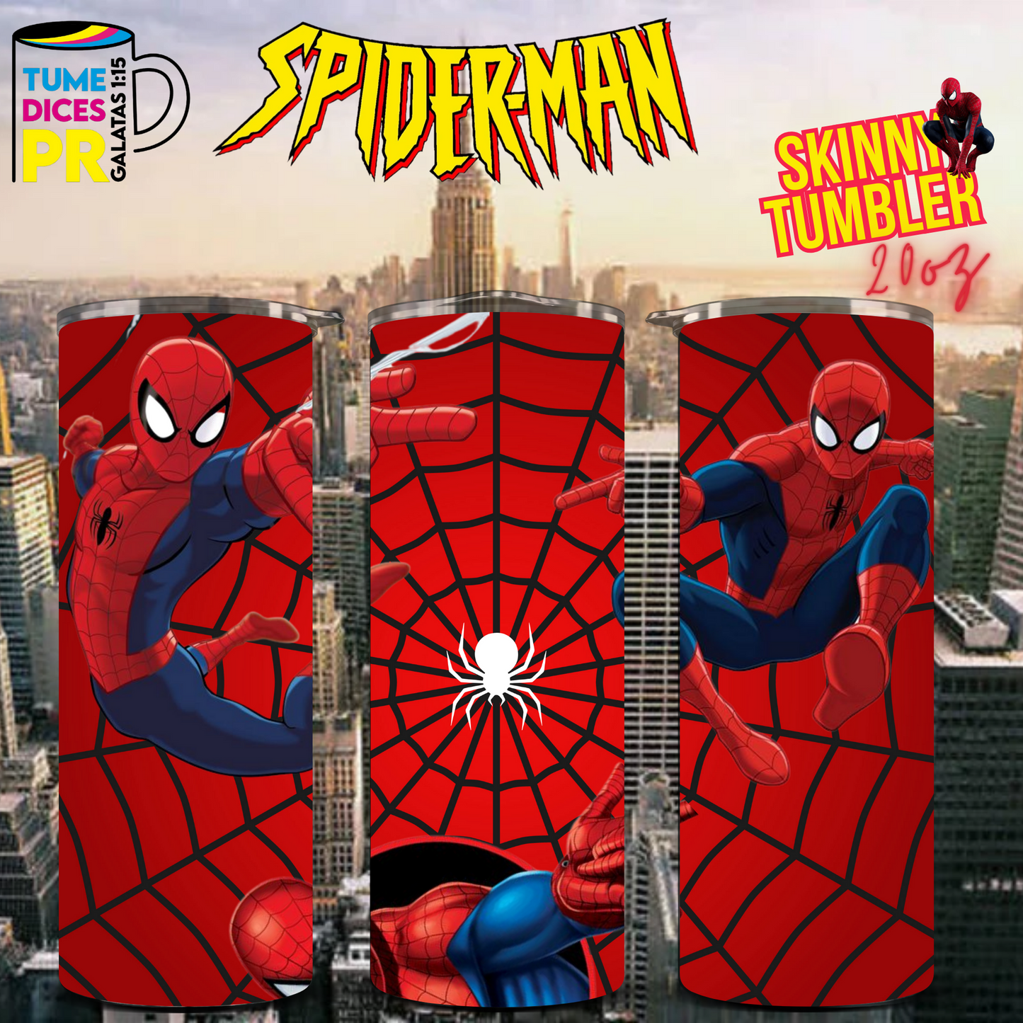 SPIDERMAN 2 Skinny Tumbler