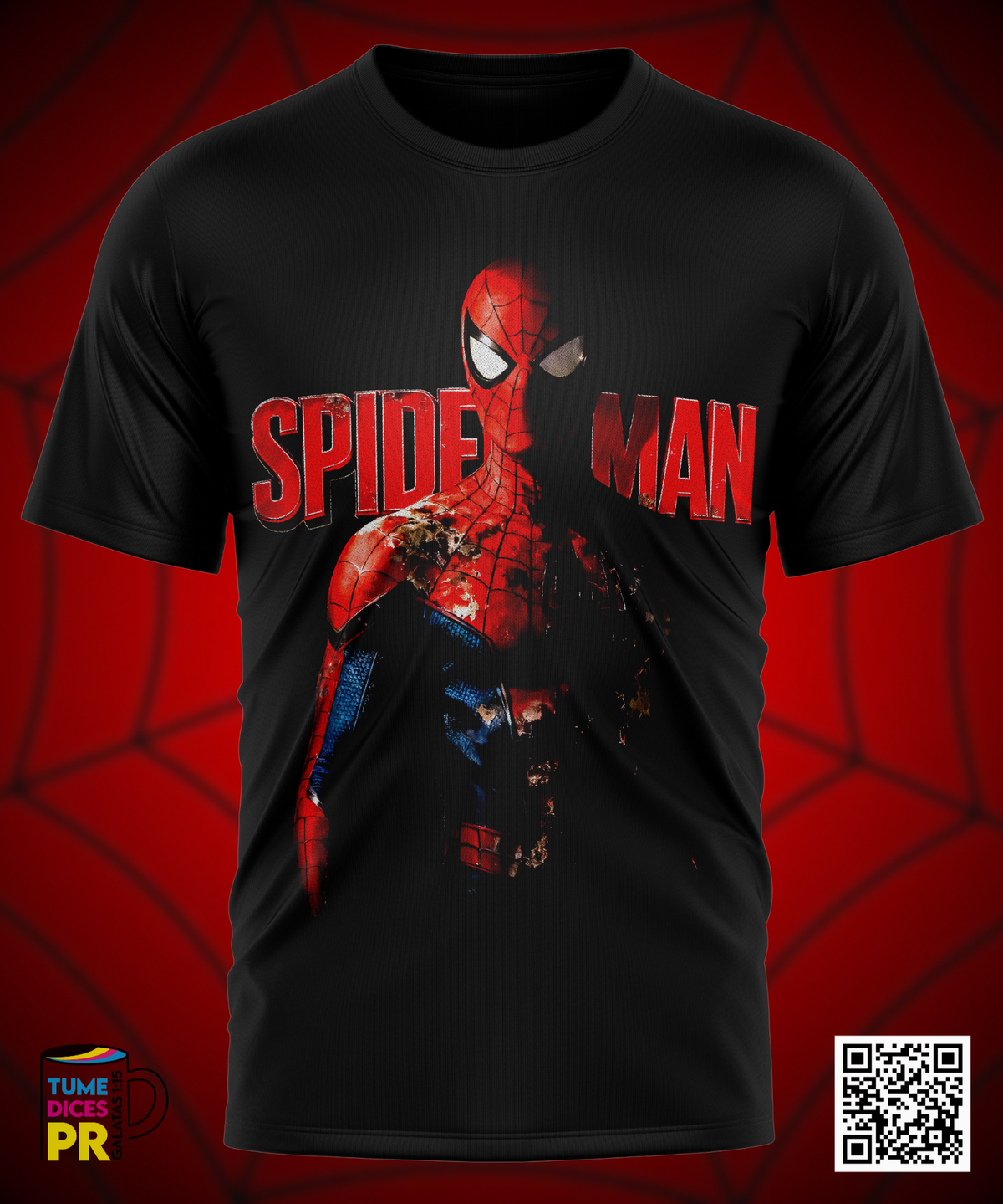 Camiseta SPIDERMAN 2 | Algodón y poliéster | Tallas S–XL
