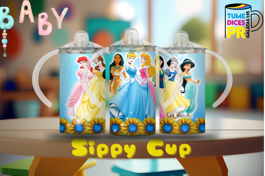 Sippy Cup Princesas Disney 2 12 oz | Acero inoxidable | Con sorbeto