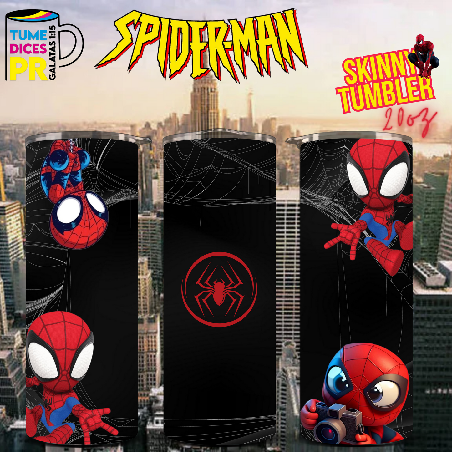 SPIDERMAN 2 Skinny Tumbler