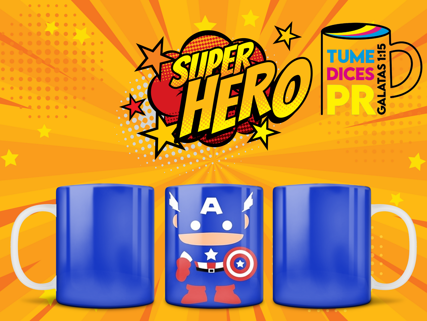 Taza Super Heroes