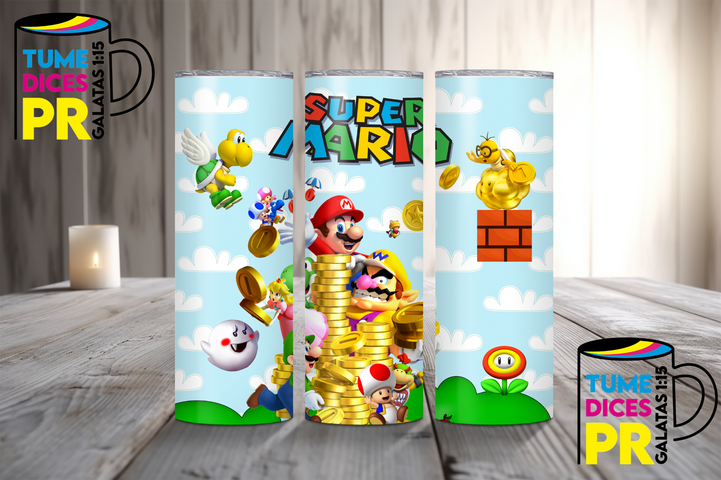 MARIO BROS Skinny Tumbler