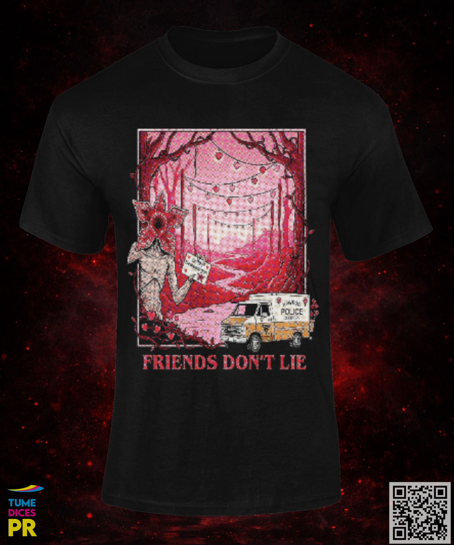 STRANGER THINGS SAN VALENTIN Camisetas