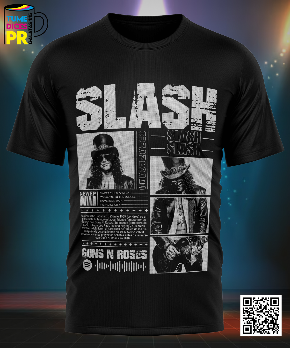 Camiseta SLASH | Algodón y poliéster | Tallas S–XL