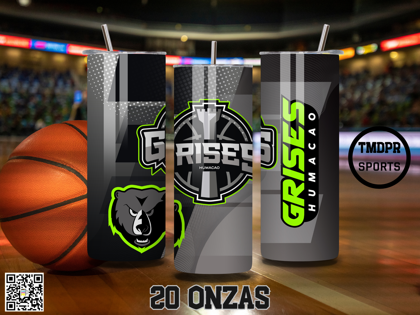 BSN Basketball Skinny Tumbler