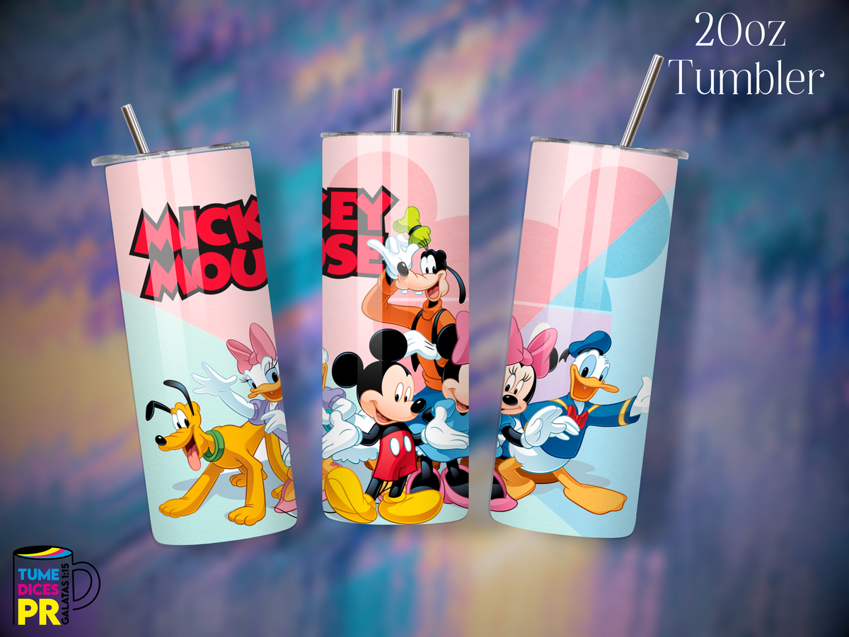 Tumbler Mundo Mágico 1 Skinny 20 oz | Personalizable | Mantiene frío y calor