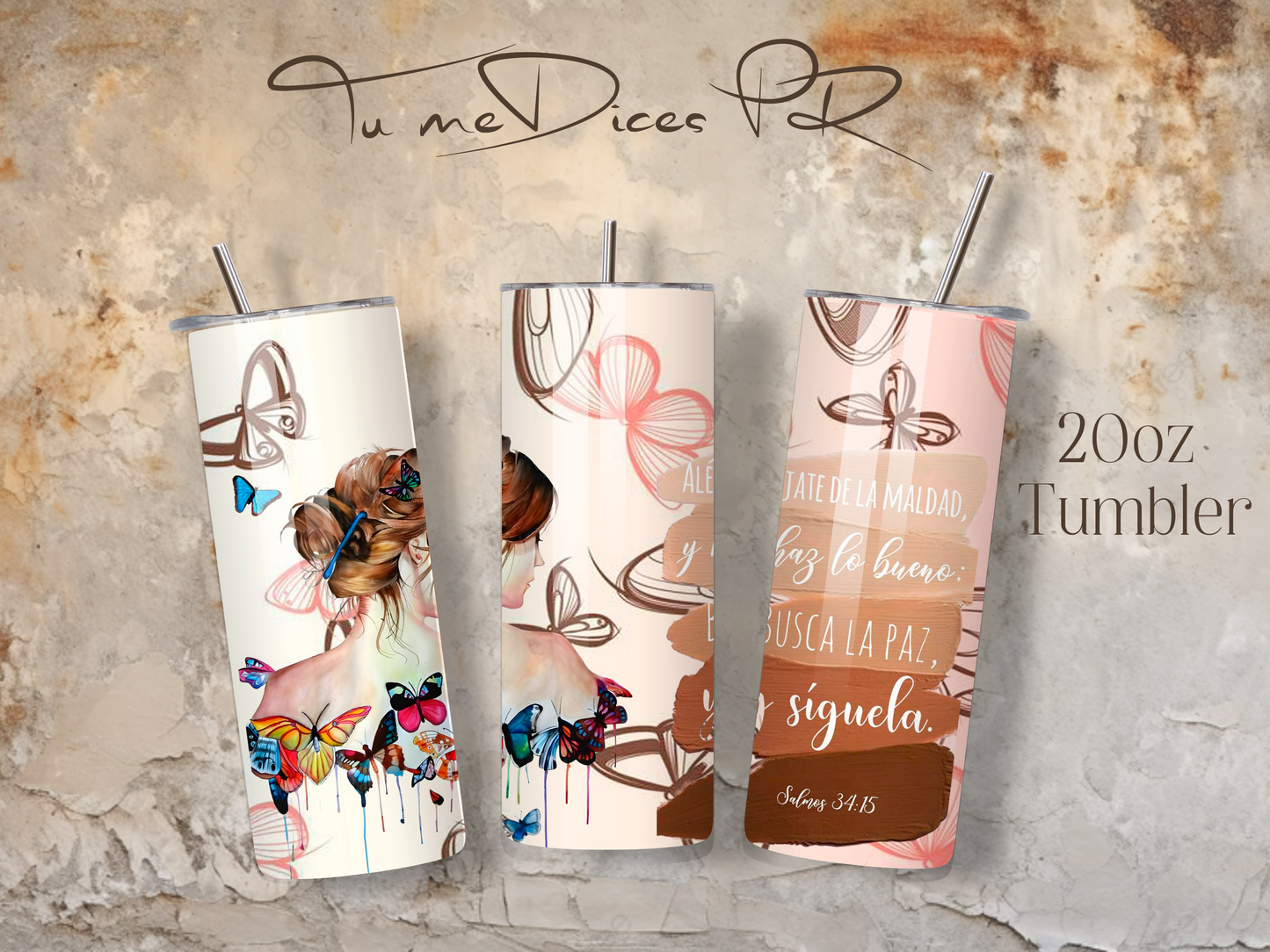 MENSAJES POSITIVOS Skinny Tumbler