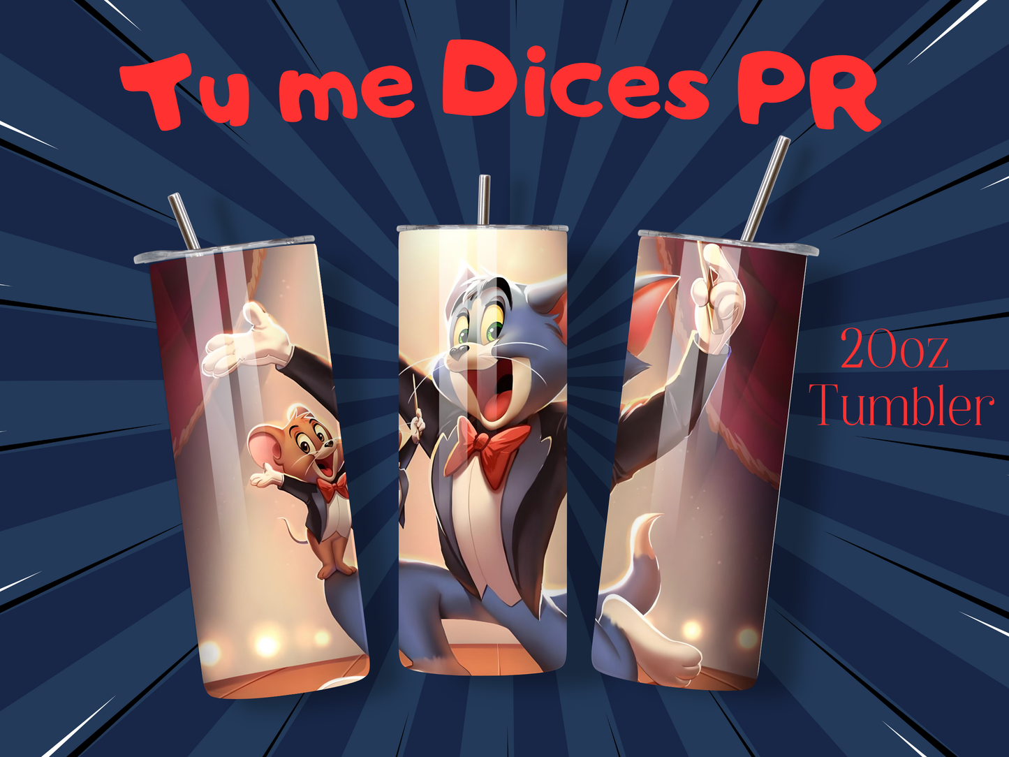 Tom & Jerry Skinny Tumbler