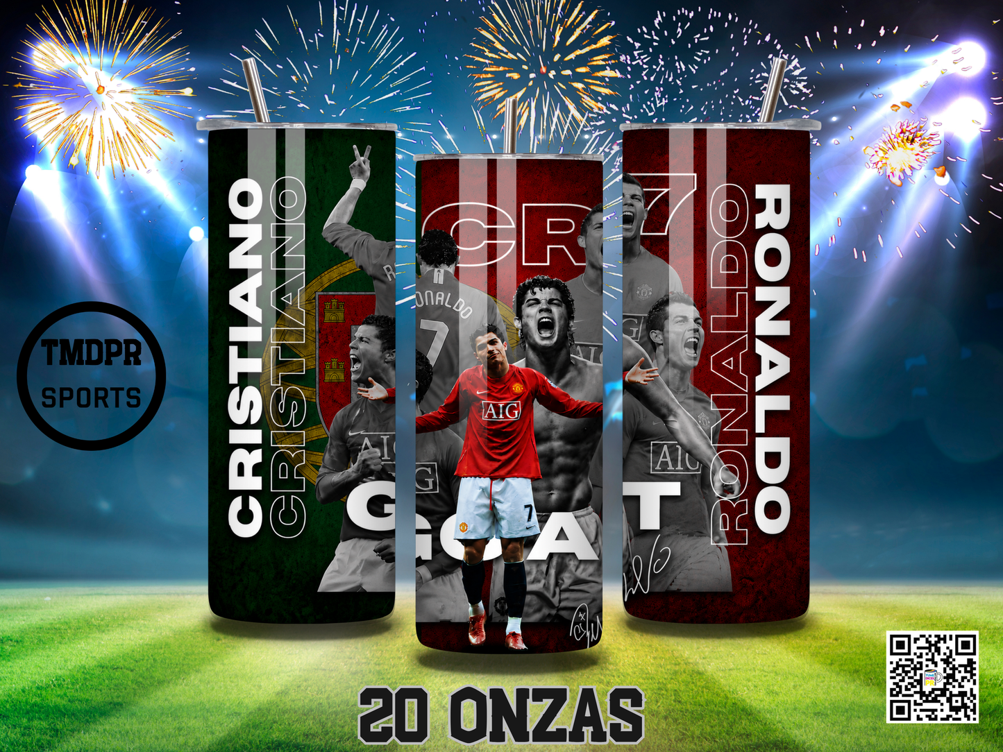 CRISTIANO RONALDO Skinny Tumblers
