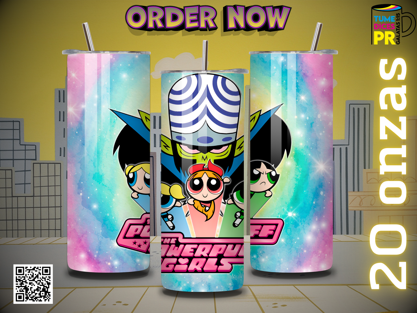 POWERPUFF GIRLS Skinny Tumbler