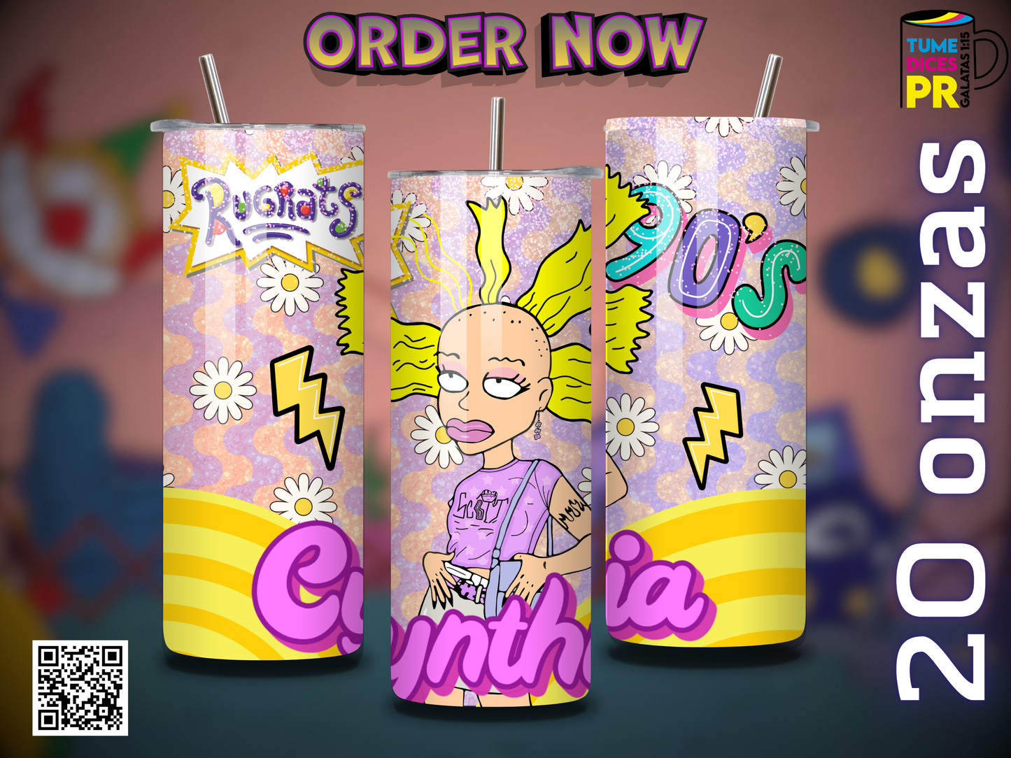 RUGRATS Skinny Tumbler