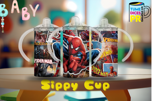 Sippy Cup Spider-Man 2 12 oz | Acero inoxidable | Con sorbeto