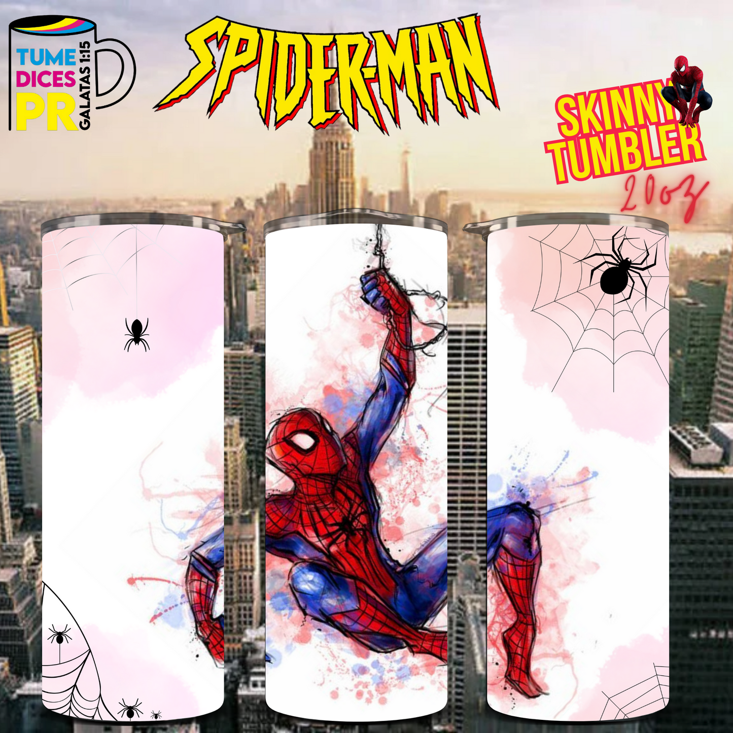 SPIDERMAN 2 Skinny Tumbler