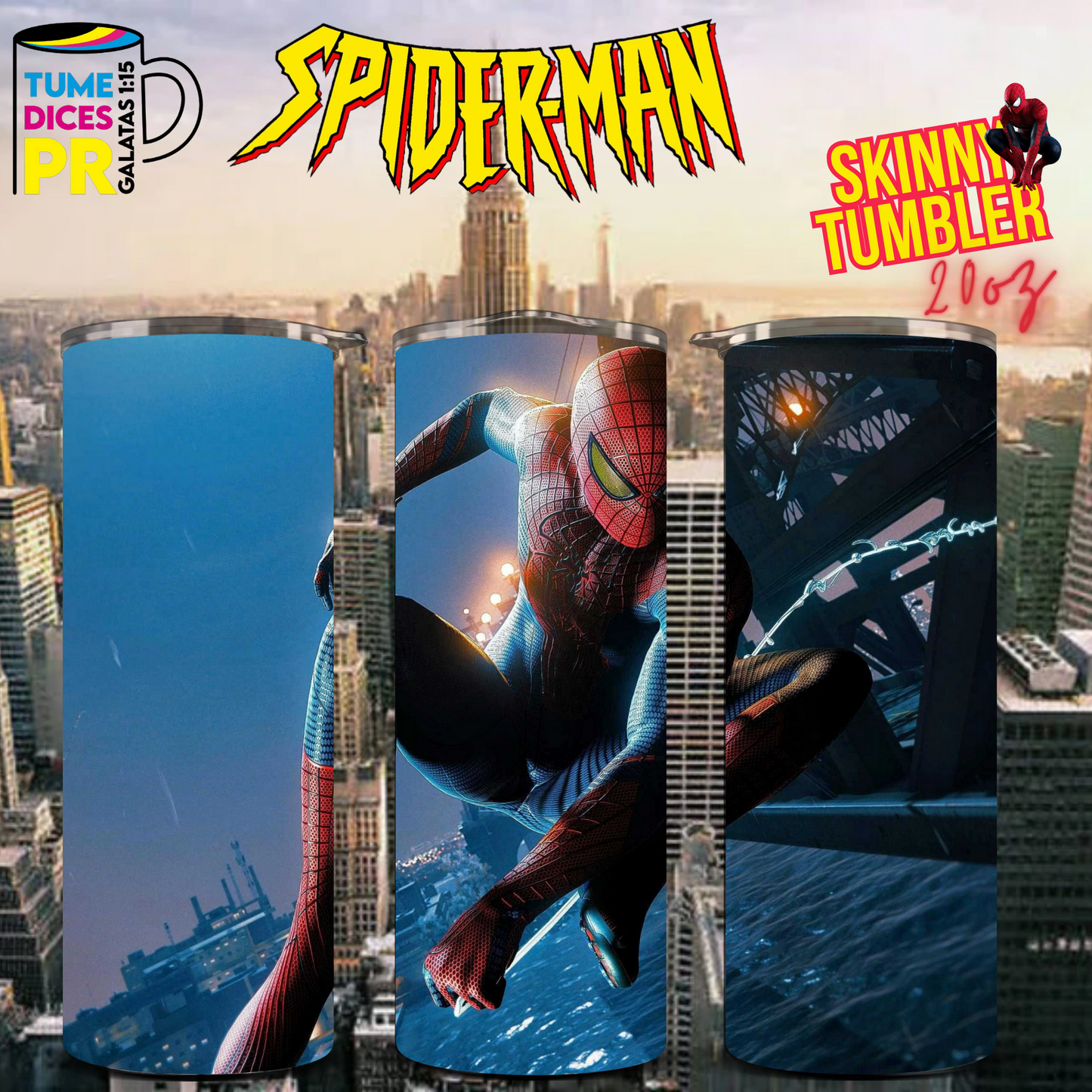 SPIDERMAN 2 Skinny Tumbler
