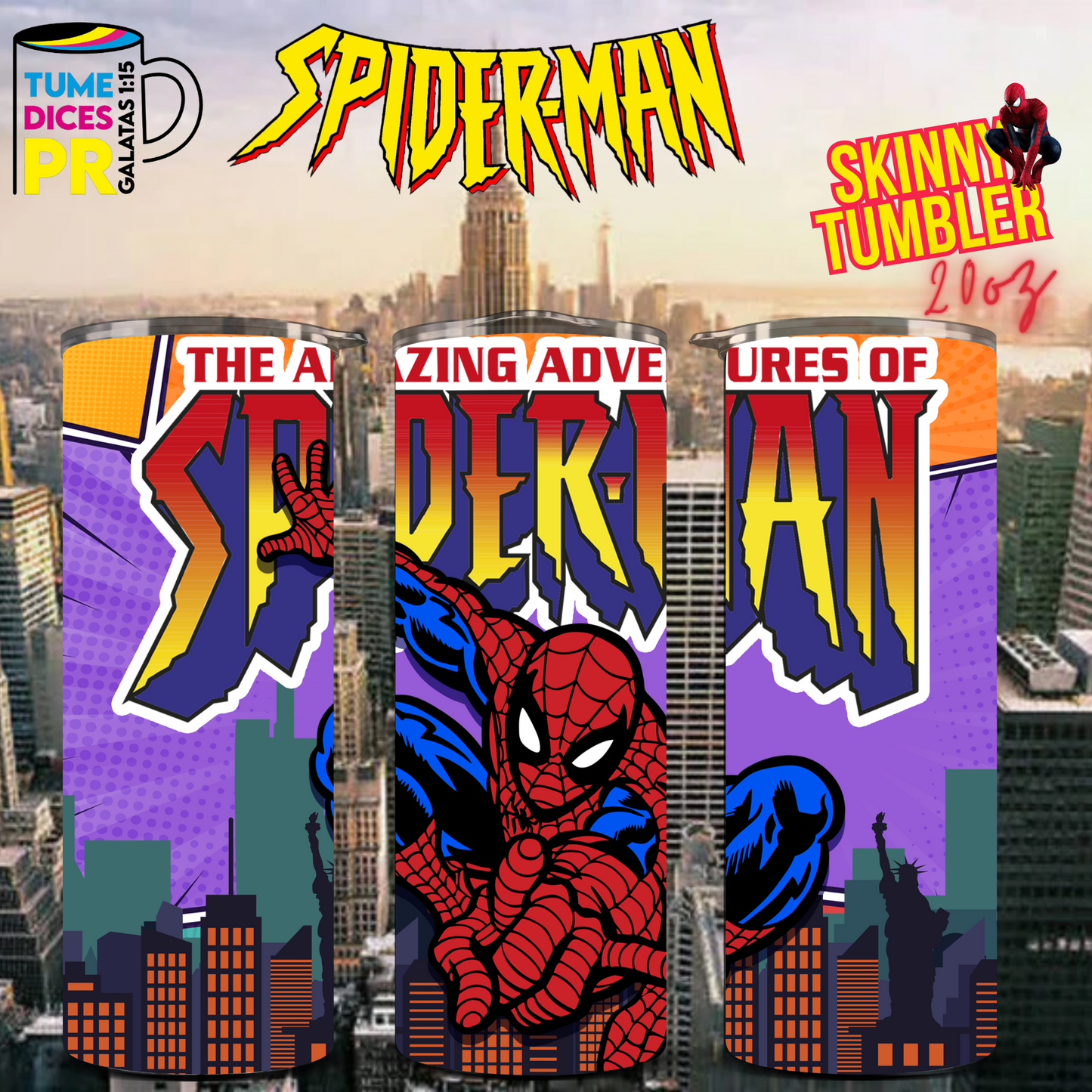 SPIDERMAN 2 Skinny Tumbler