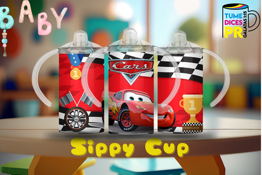 Sippy Cup Cars Rayo McQueen 12 oz | Acero inoxidable | Con sorbeto