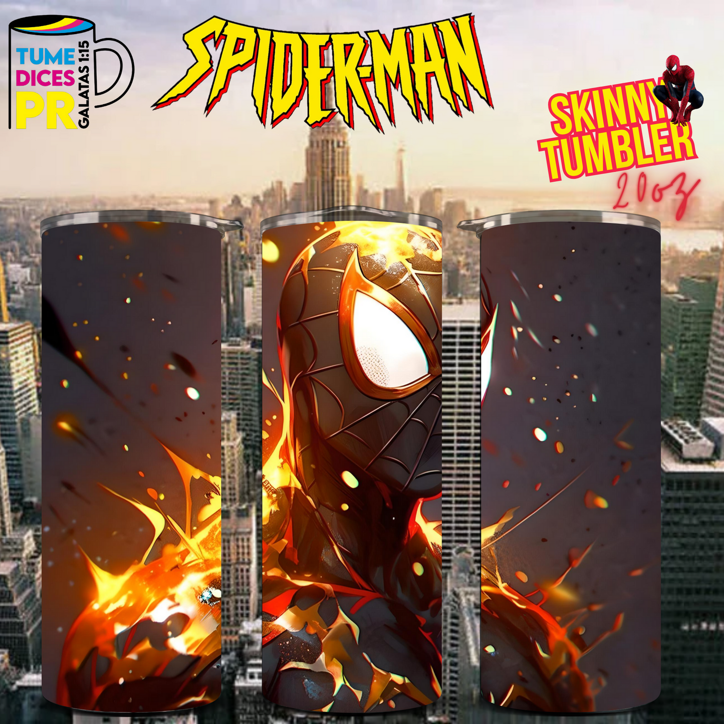 SPIDERMAN 2 Skinny Tumbler