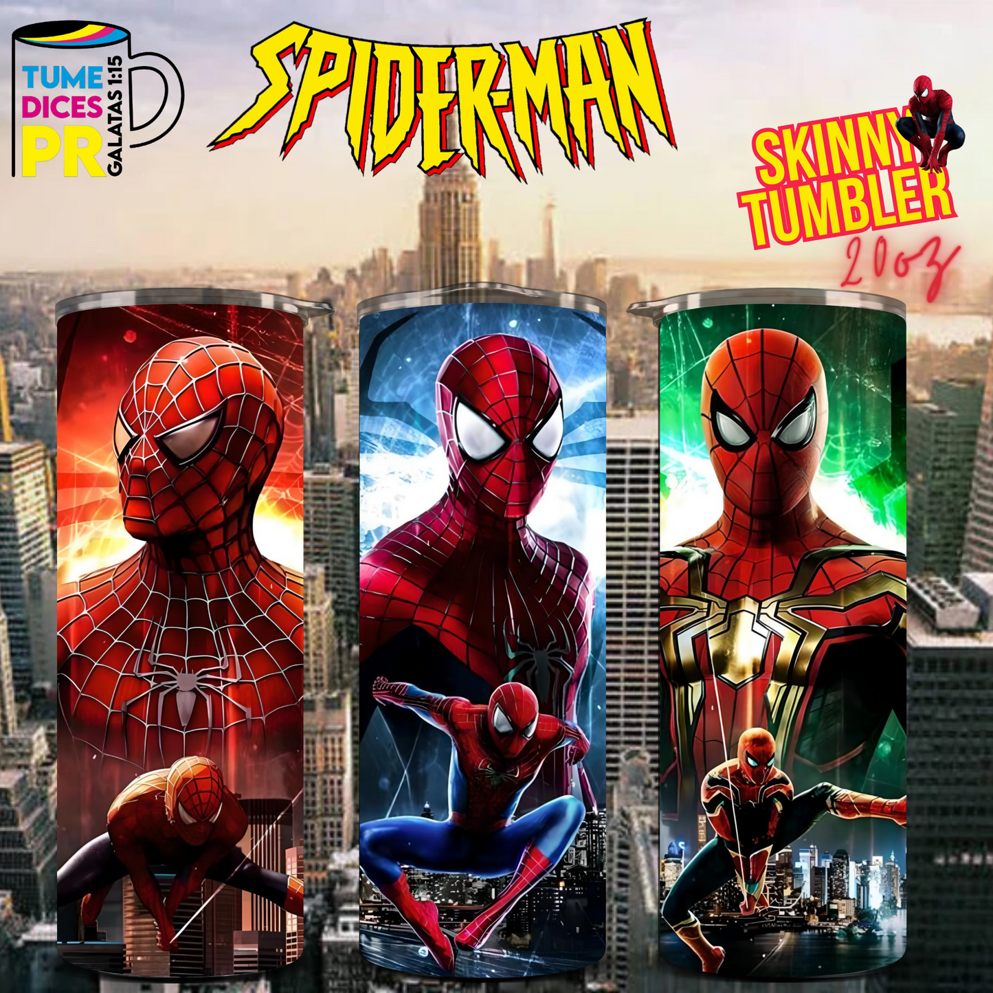 SPIDERMAN 2 Skinny Tumbler