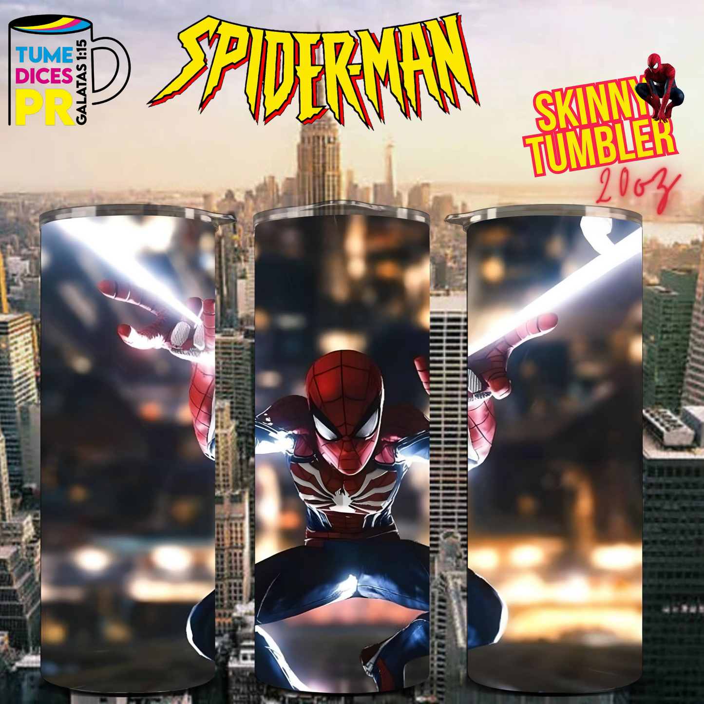 SPIDERMAN 2 Skinny Tumbler