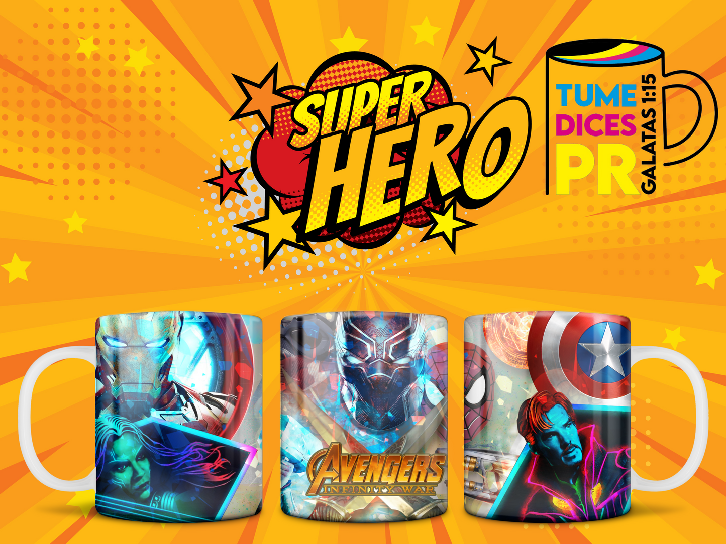 Taza Super Heroes 2