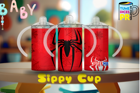 Sippy Cup Spider-Man 3 12 oz | Acero inoxidable | Con sorbeto