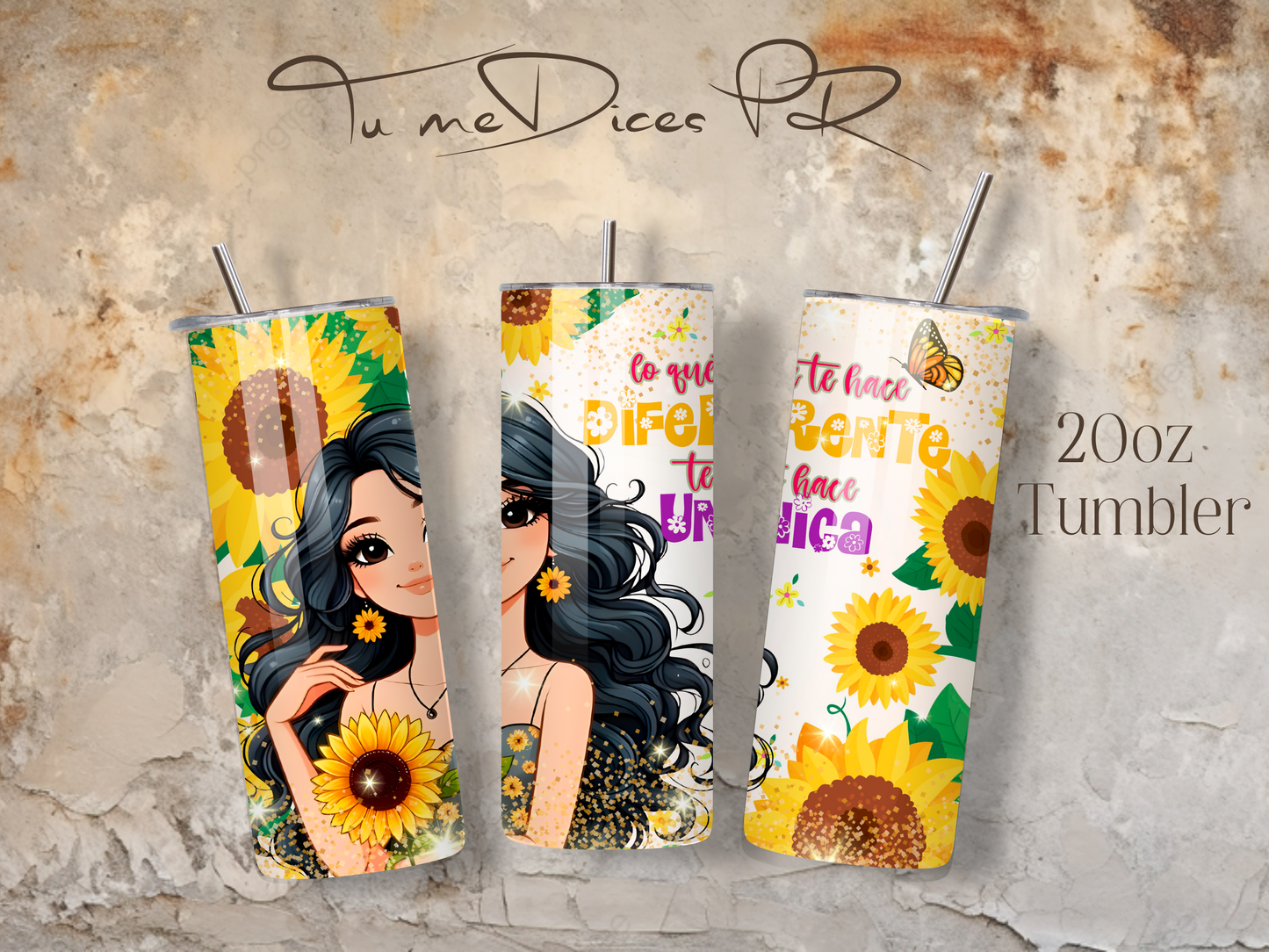 MENSAJES POSITIVOS Skinny Tumbler