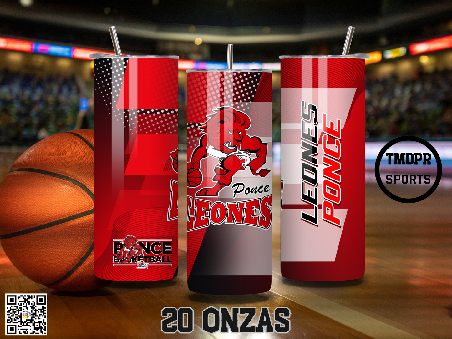 BSN Basketball Skinny Tumbler