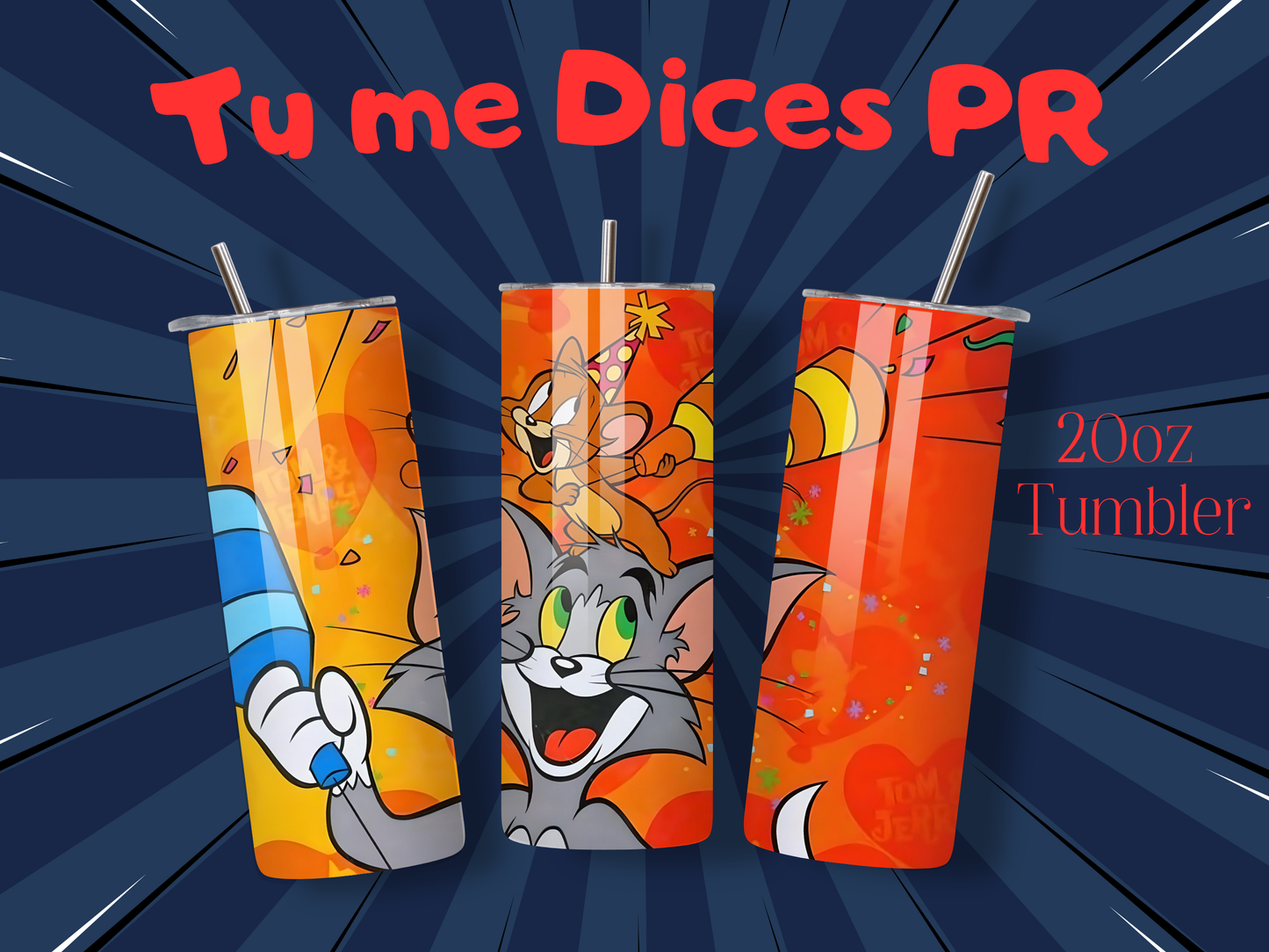 Tom & Jerry Skinny Tumbler